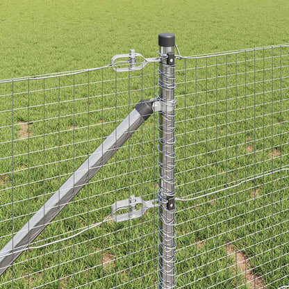 Palo della recinzione Argento 10 x 0,4 m (rete da 25 x 25 mm)