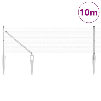 Palo della recinzione Argento 10 x 0,6 m (rete 12 x 12 mm)