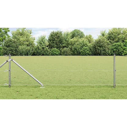 Palo della recinzione Argento 10 x 0,6 m (rete da 19 x 19 mm)