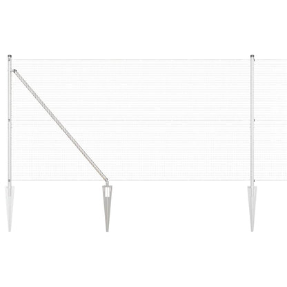 Palo della recinzione Argento 10 x 1,4 m (rete 16 x 16 mm)