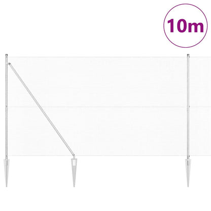 Palo della recinzione Argento 10 x 1,6 m (maglia 12 x 12 mm)