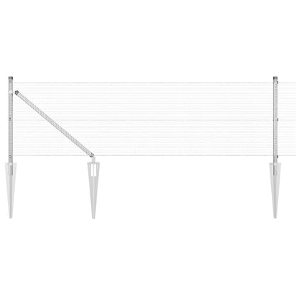 Palo della recinzione Argento 25 x 0,4 m (rete da 12 x 12 mm)