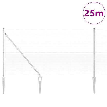 Palo della recinzione Argento 25 x 1 m (maglia 25 x 25 mm)