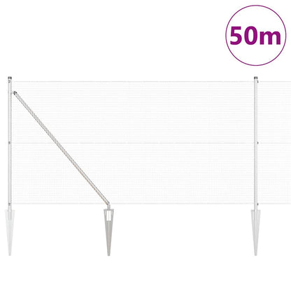 Palo della recinzione Argento 50 x 1 m (rete 16 x 16 mm)