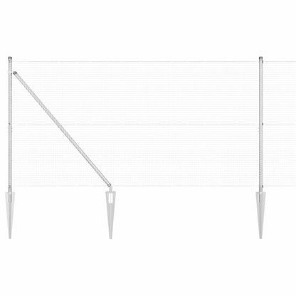 Palo della recinzione Argento 50 x 1,4 m (rete 19 x 19 mm)