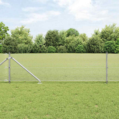 Palo della recinzione Argento 100 x 0,5 m (rete 12 x 12 mm)