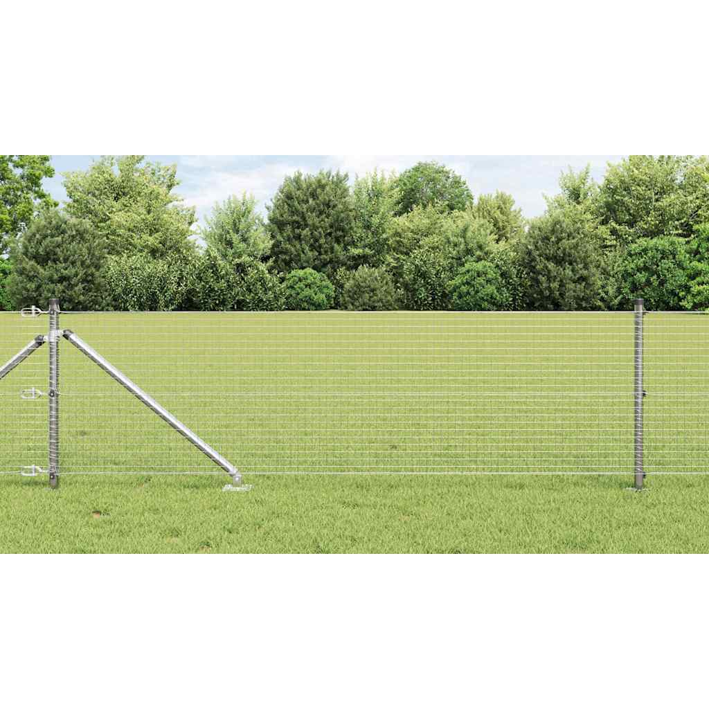 Palo della recinzione Argento 100 x 0,6 m (rete 25 x 25 mm)