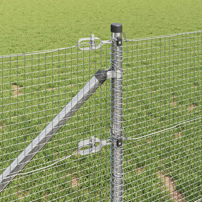 Palo della recinzione Argento 100 x 0,8 m (rete 16 x 16 mm)