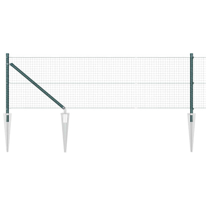 Palo della recinzione Verde 10 x 0,5 m (rete 25 x 25 mm)