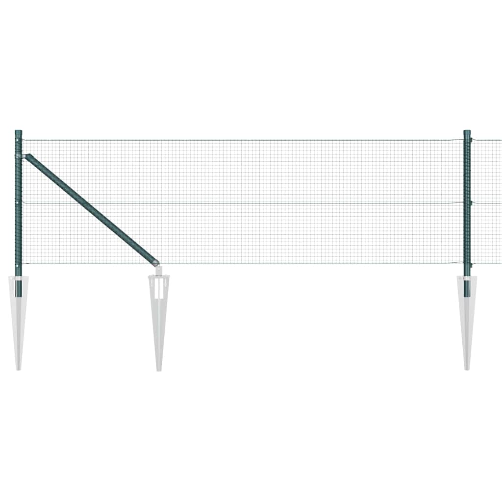Palo della recinzione Verde 10 x 0,6 m (rete 16 x 16 mm)