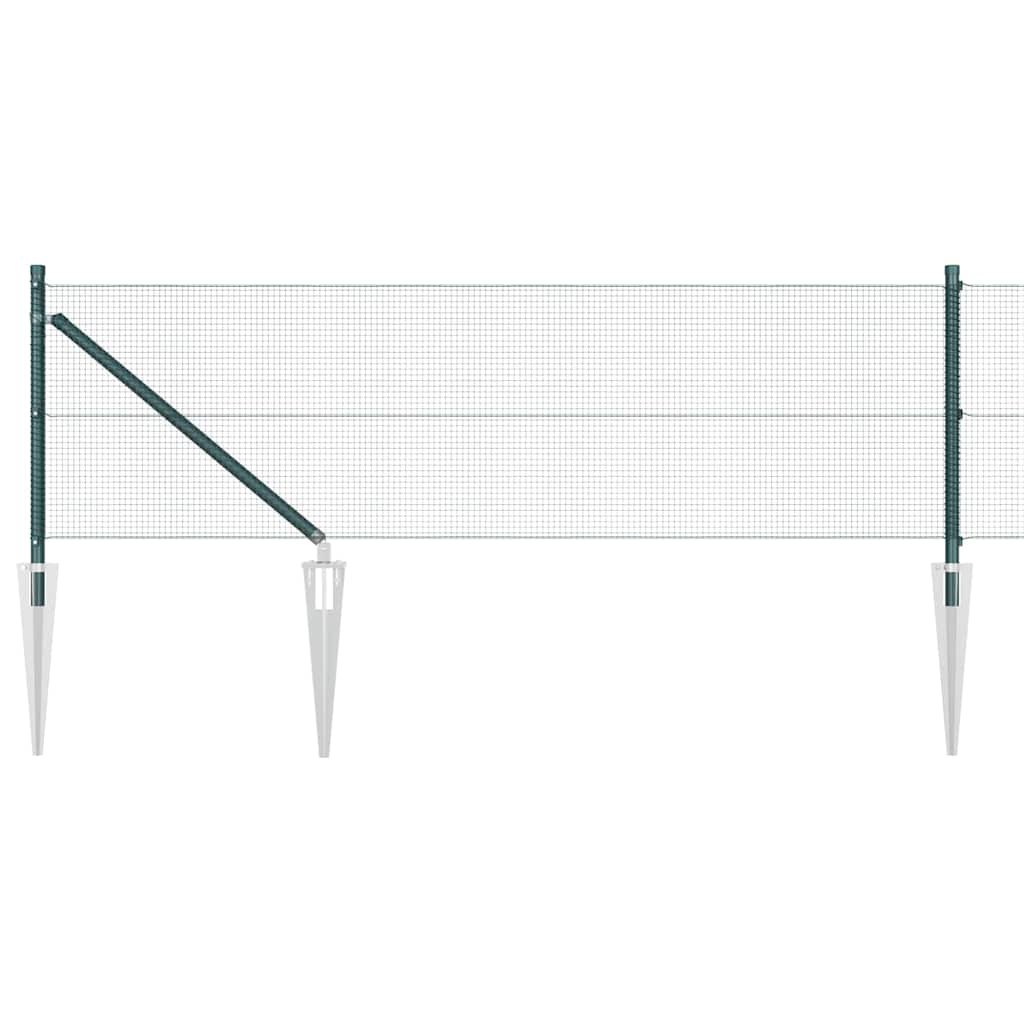 Palo della recinzione Verde 10 x 0,8 m (rete 12 x 12 mm)