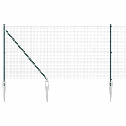 Palo della recinzione Verde 10 x 1 m (rete 16 x 16 mm) Acciaio