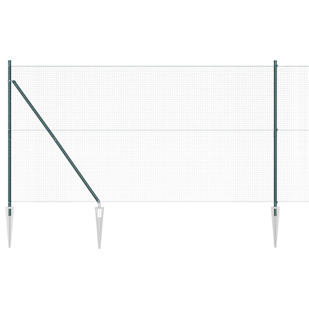 Palo della recinzione Verde 10 x 1,4 m (maglia 19 x 19 mm)