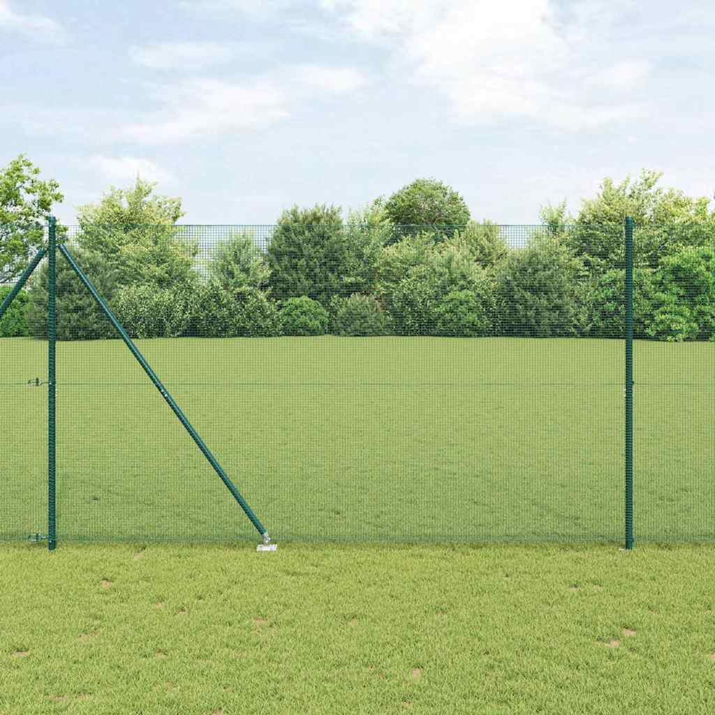 Palo della recinzione Verde 10 x 1,5 m (rete 12 x 12 mm)