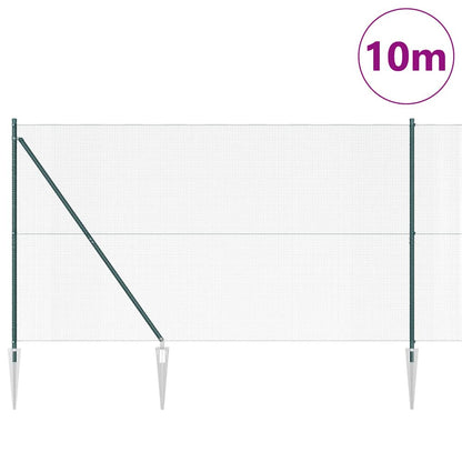 Palo della recinzione Verde 10 x 1,5 m (rete 12 x 12 mm)