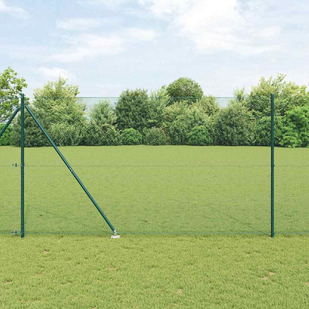Palo della recinzione Verde 10 x 1,5 m (rete 16 x 16 mm)