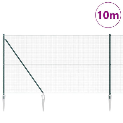 Palo della recinzione Verde 10 x 1,6 m (rete 16 x 16 mm)