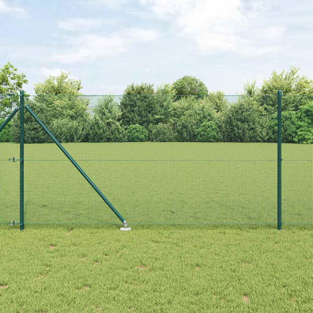 Palo della recinzione Verde 25 x 1 m (rete 12 x 12 mm) Acciaio