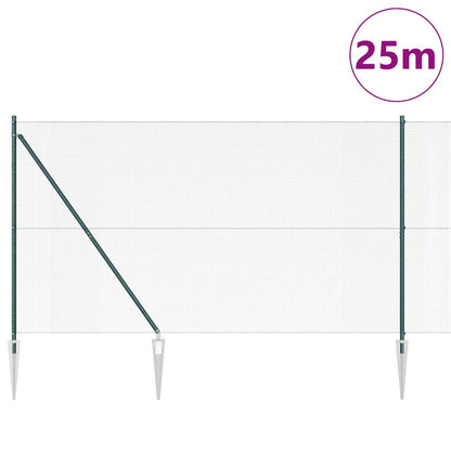 Palo della recinzione Verde 25 x 1,6 m (rete 12 x 12 mm)