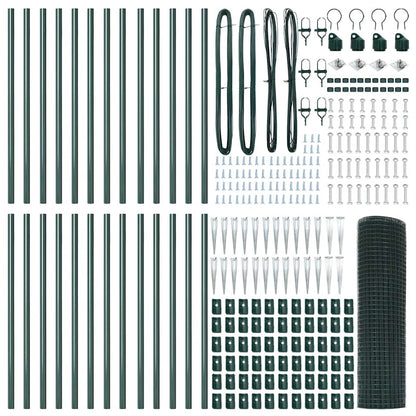Palo della recinzione Verde 50 x 0,5 m (rete da 16 x 16 mm)