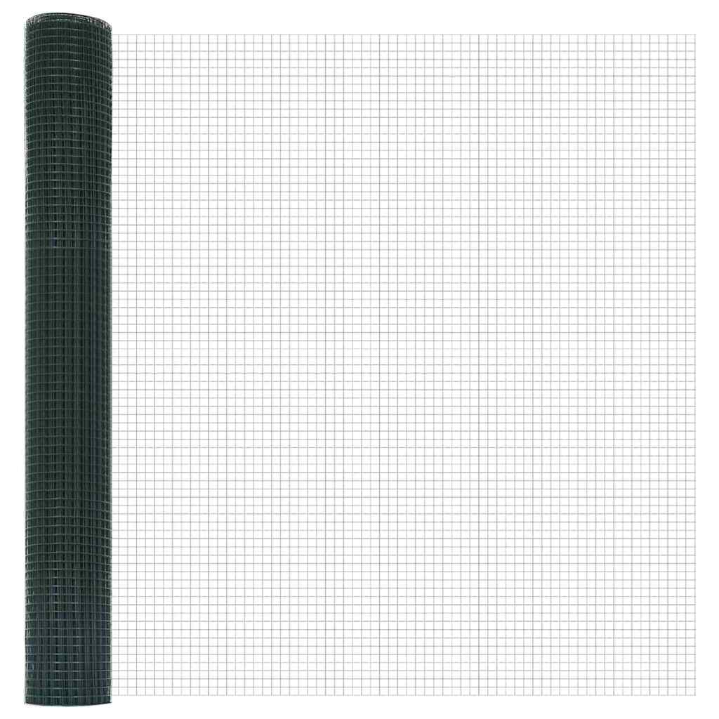 Palo della recinzione Verde 50 x 1,2 m (rete 19 x 19 mm)
