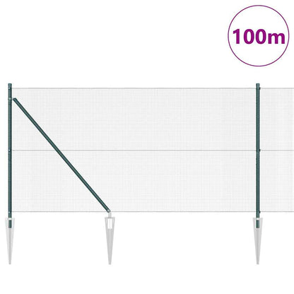 Palo della recinzione Verde 100 x 1 m (maglia 12 x 12 mm)