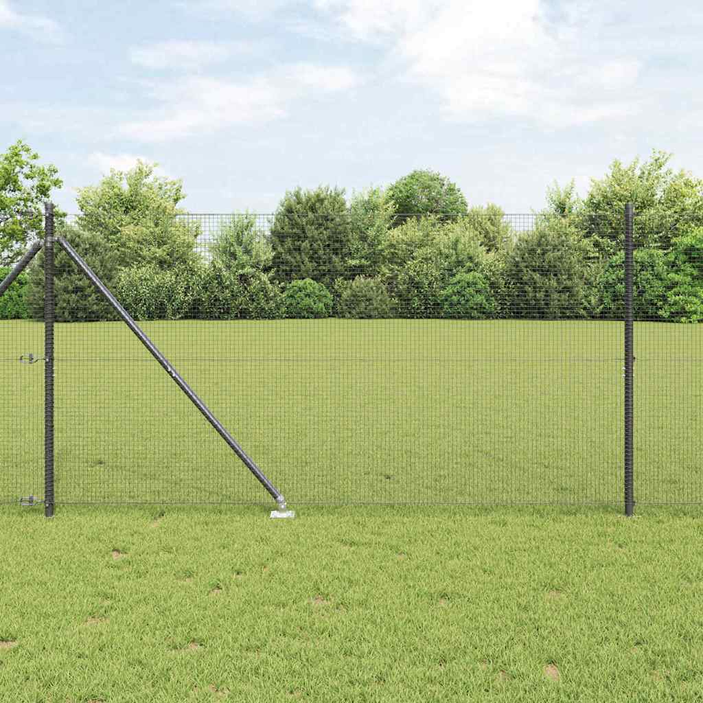 Palo della recinzione Grigio 25 x 1,4 m (rete 16 x 16 mm)