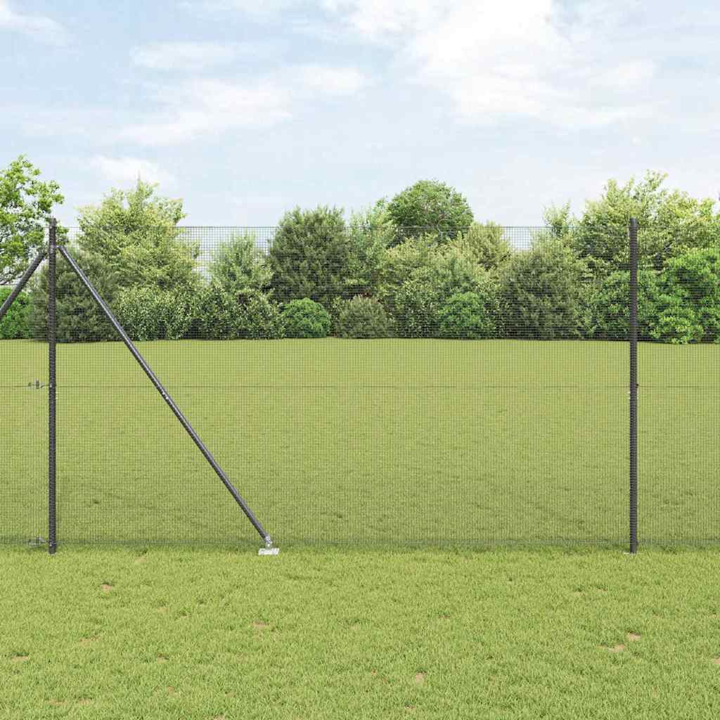 Palo della recinzione Grigio 25 x 1,5 m (12 x 12 mm mesh)