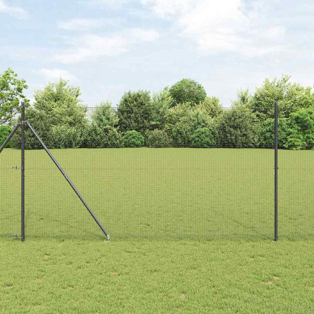 Palo della recinzione Grigio 25 x 1,5 m (19 x 19 mm rete)