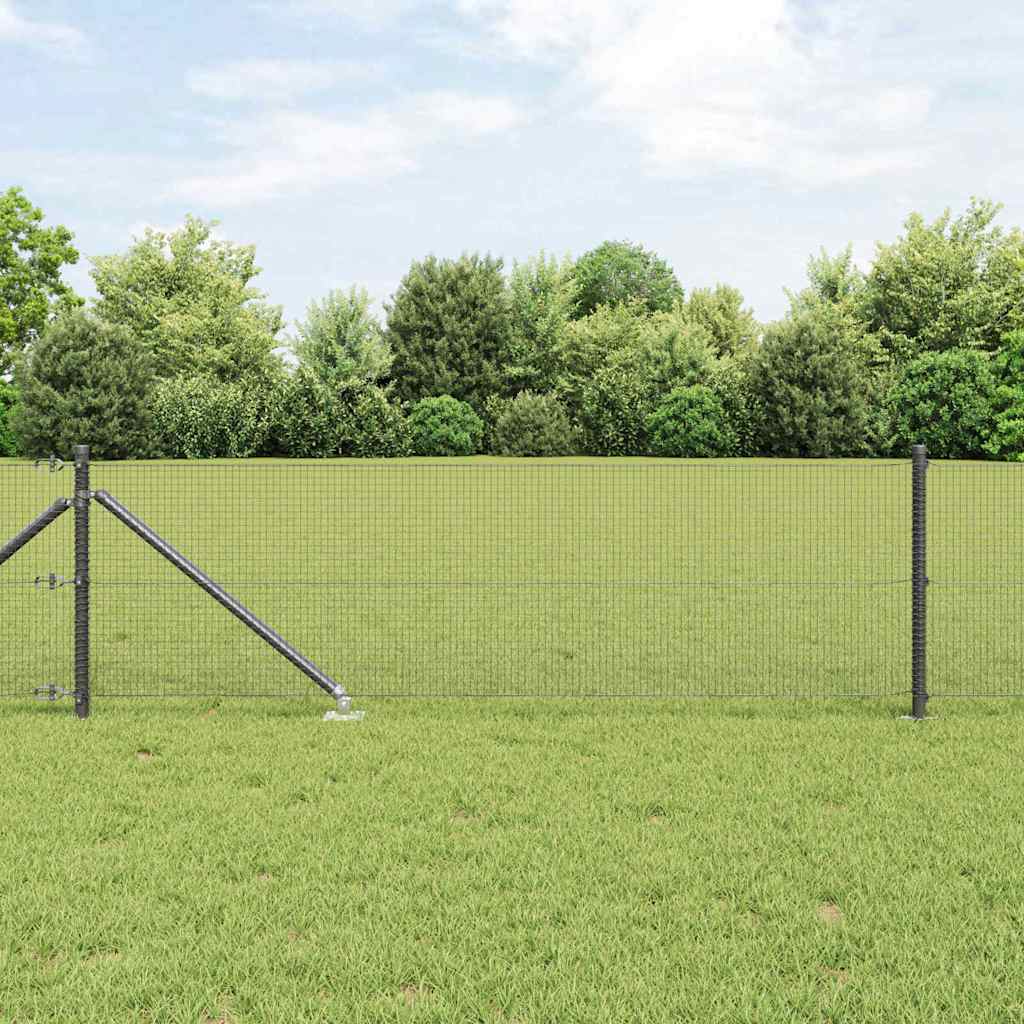 Palo della recinzione Grigio 100 x 0,8 m (rete 16 x 16 mm)