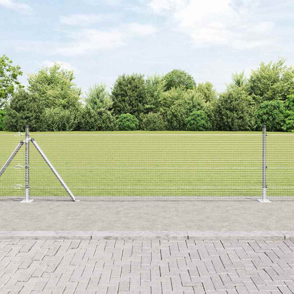 Palo della recinzione Argento 10 x 0,6 m (rete da 19 x 19 mm)
