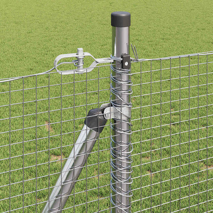 Palo della recinzione Argento 10 x 1 m (rete 19 x 19 mm)