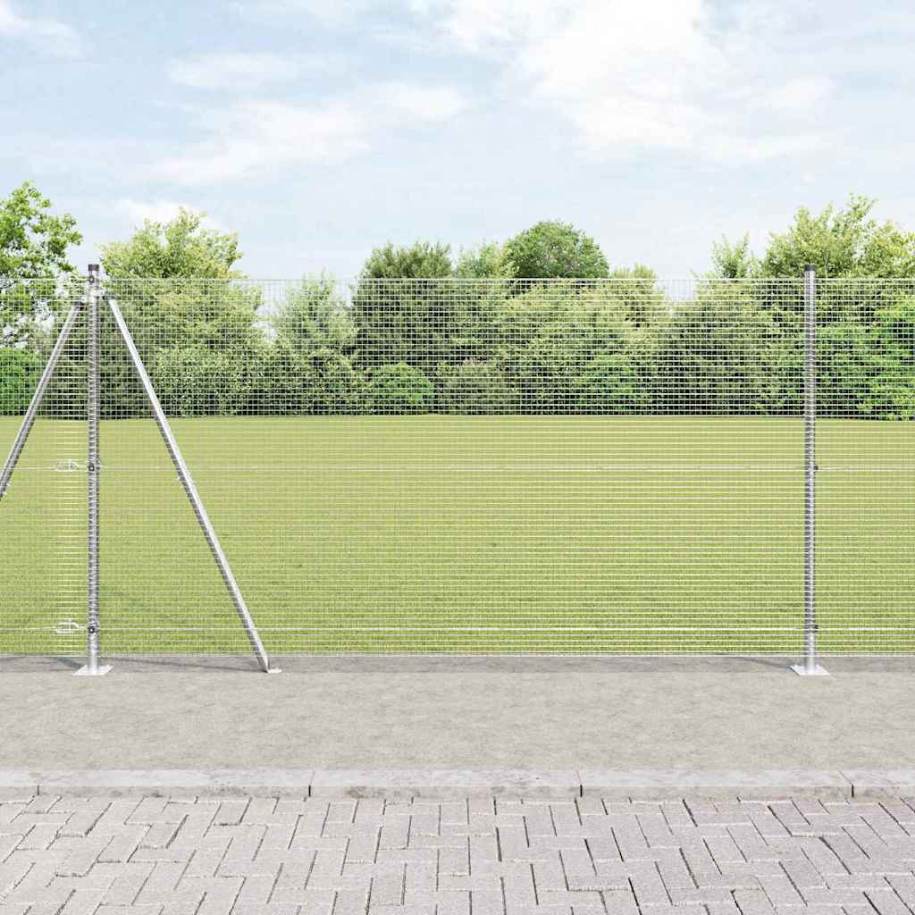 Palo della recinzione Argento 10 x 1,2 m (16 x 16 mm rete)