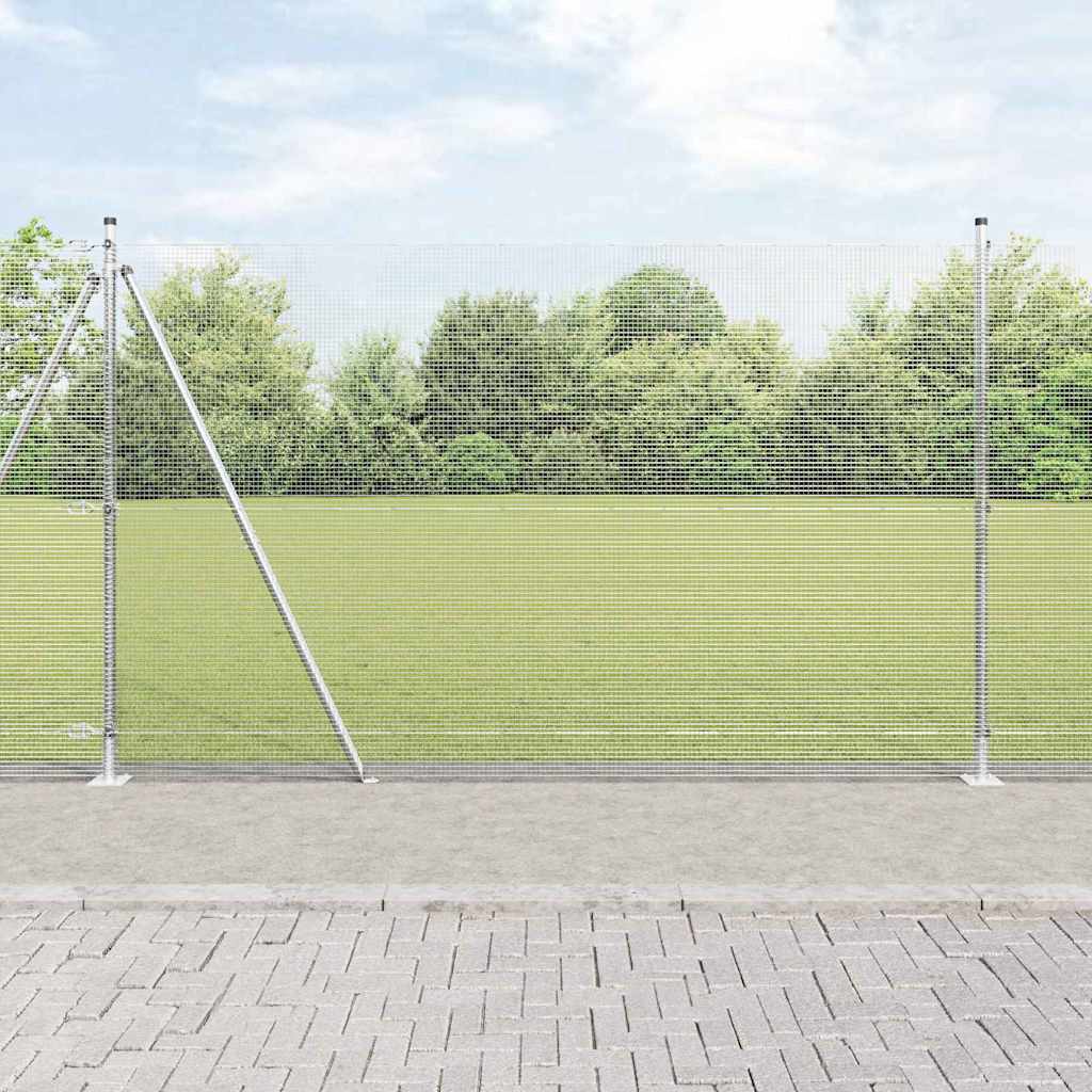 Palo della recinzione Argento 10 x 1,5 m (rete 12 x 12 mm)