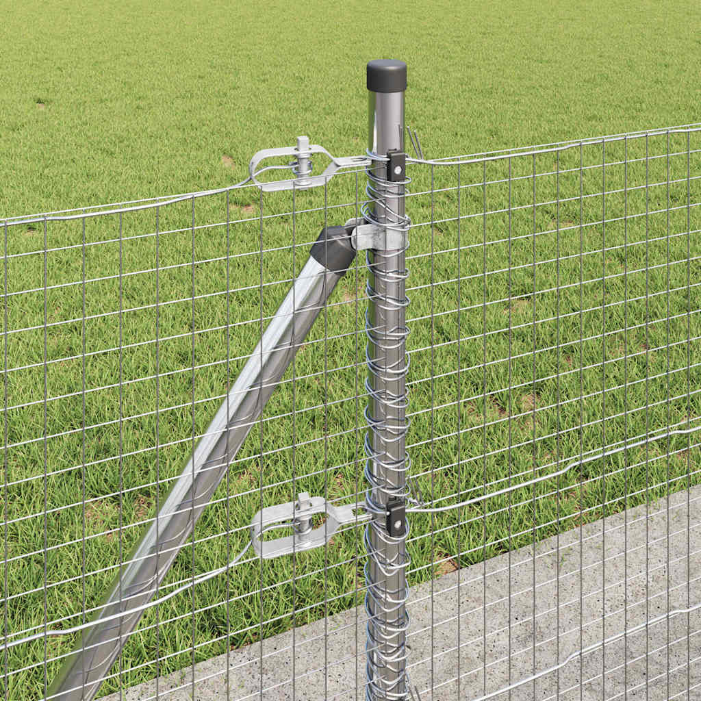 Palo della recinzione Argento 25 x 0,4 m (maglia 25 x 25 mm)