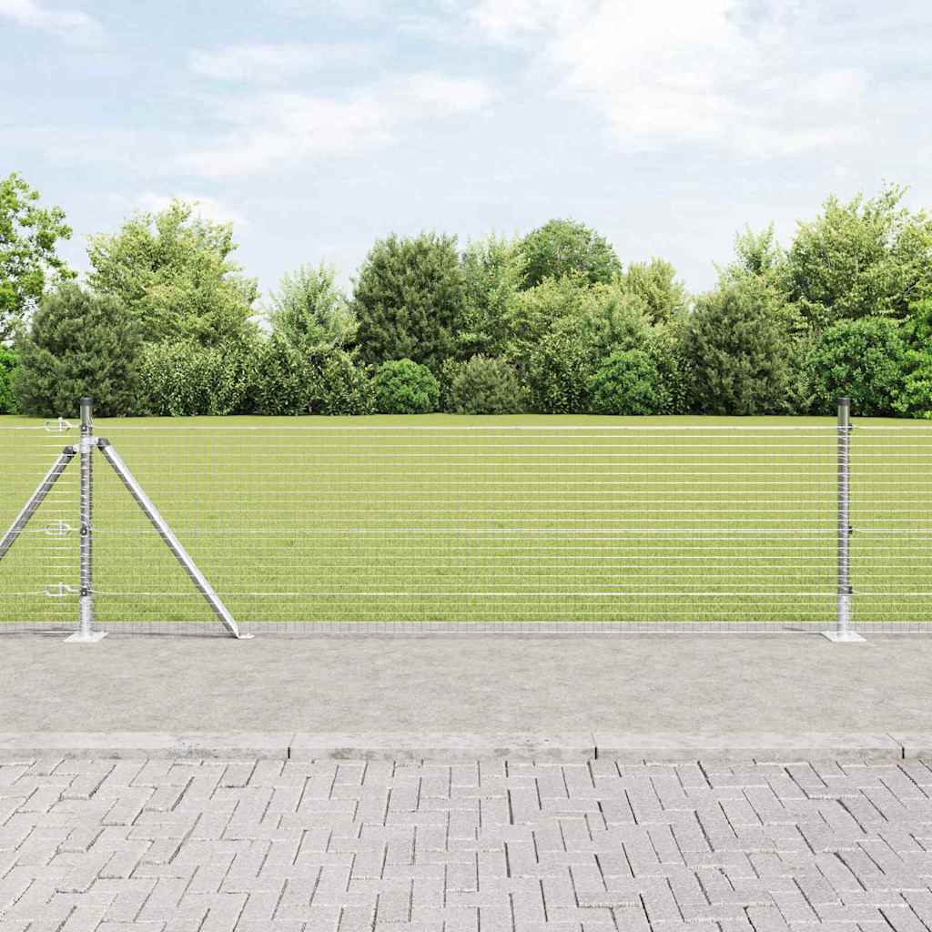 Palo della recinzione Argento 25 x 0,5 m (rete 25 x 25 mm)