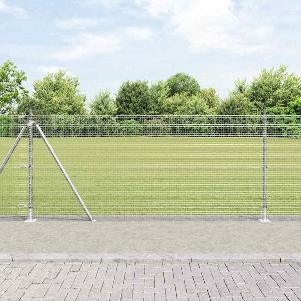 Palo della recinzione Argento 25 x 1 m (rete 16 x 16 mm)