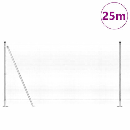 Palo della recinzione Argento 25 x 1,2 m (rete da 19 x 19 mm)