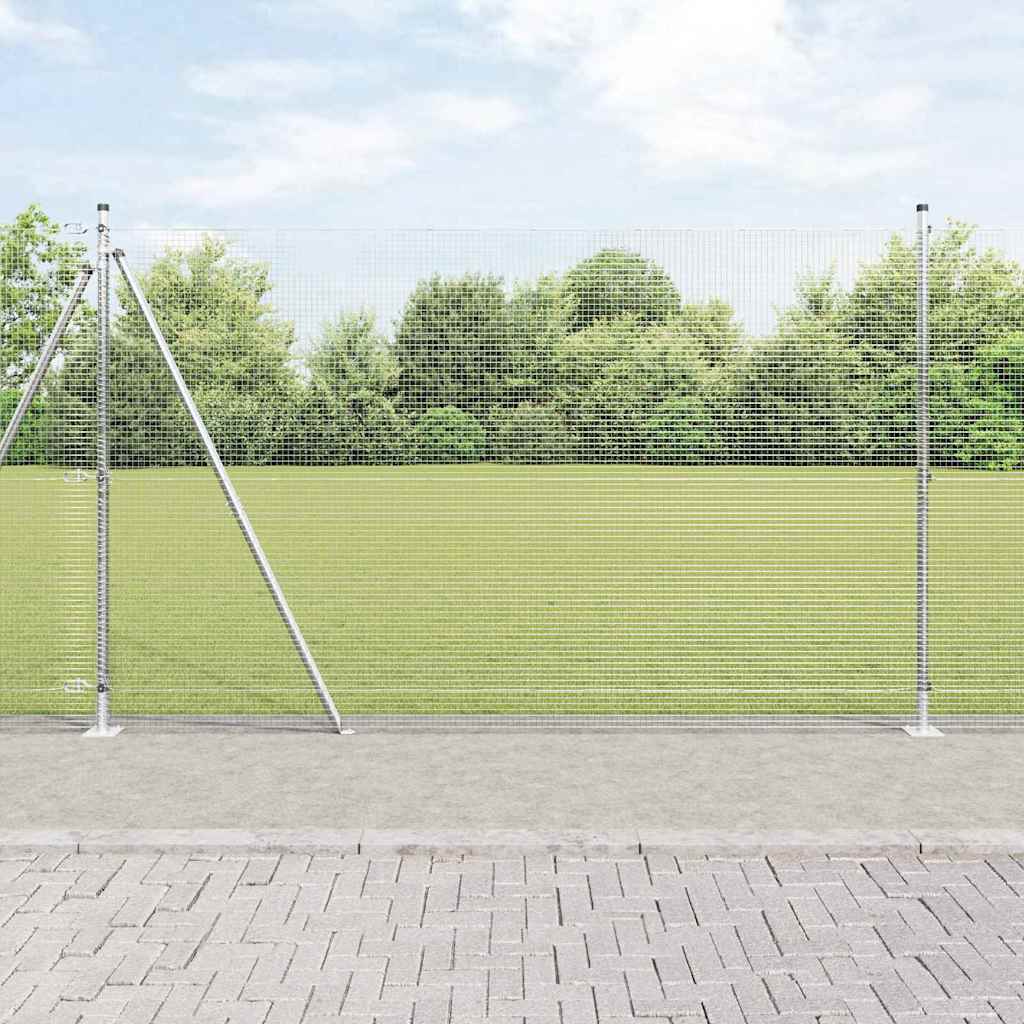 Palo della recinzione Argento 25 x 1,4 m (rete 16 x 16 mm)