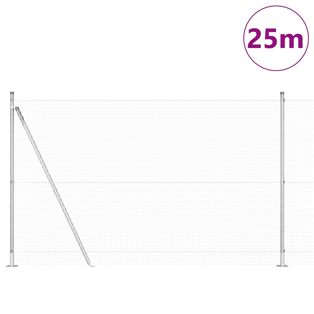 Palo della recinzione Argento 25 x 1,4 m (rete da 19 x 19 mm)