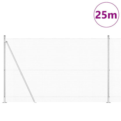 Palo della recinzione Argento 25 x 1,5 m (12 x 12 mm mesh)
