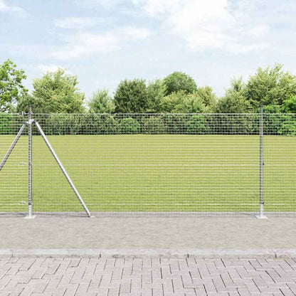 Palo della recinzione Argento 50 x 0,8 m (rete 25 x 25 mm)