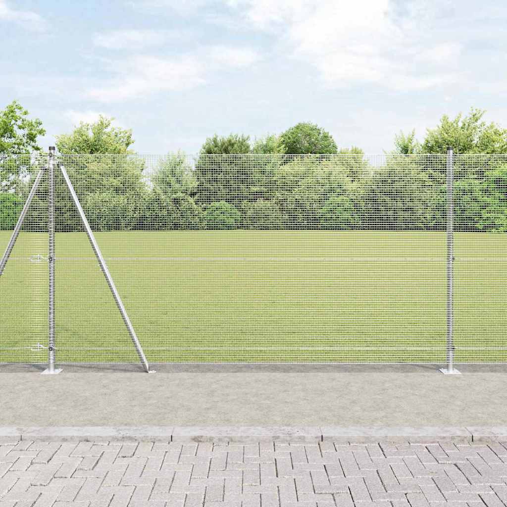 Palo della recinzione Argento 50 x 1,2 m (rete 12 x 12 mm)