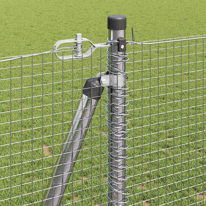Palo della recinzione Argento 50 x 1,2 m (rete 16 x 16 mm)