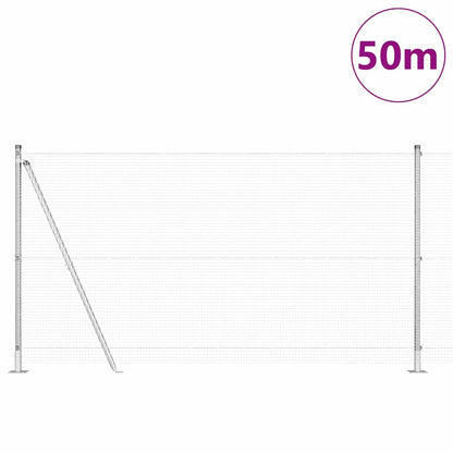 Palo della recinzione Argento 50 x 1,2 m (rete 16 x 16 mm)