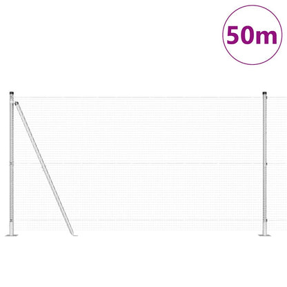 Palo della recinzione Argento 50 x 1,2 m (rete 19 x 19 mm)