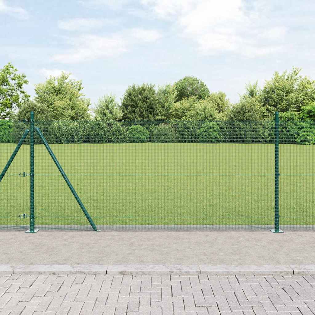 Palo della recinzione Verde 10 x 0,8 m (rete 12 x 12 mm)