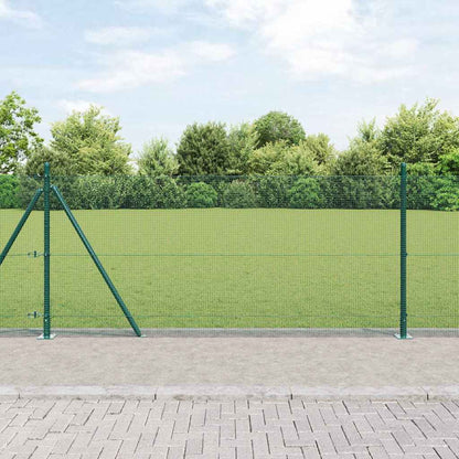 Palo della recinzione Verde 10 x 1 m (rete 12 x 12 mm) Acciaio