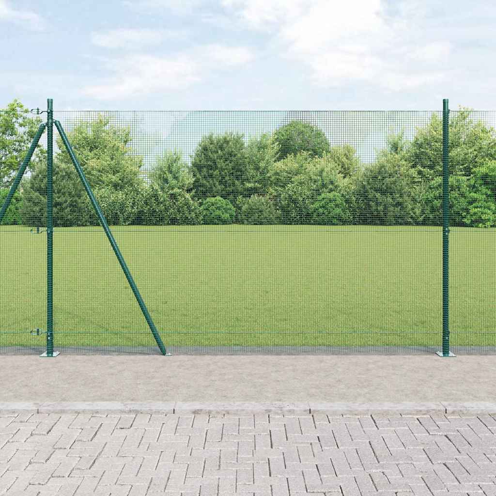 Palo della recinzione Verde 10 x 1,5 m (rete 12 x 12 mm)