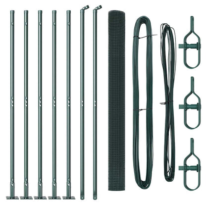 Palo della recinzione Verde 10 x 1,5 m (rete 16 x 16 mm)